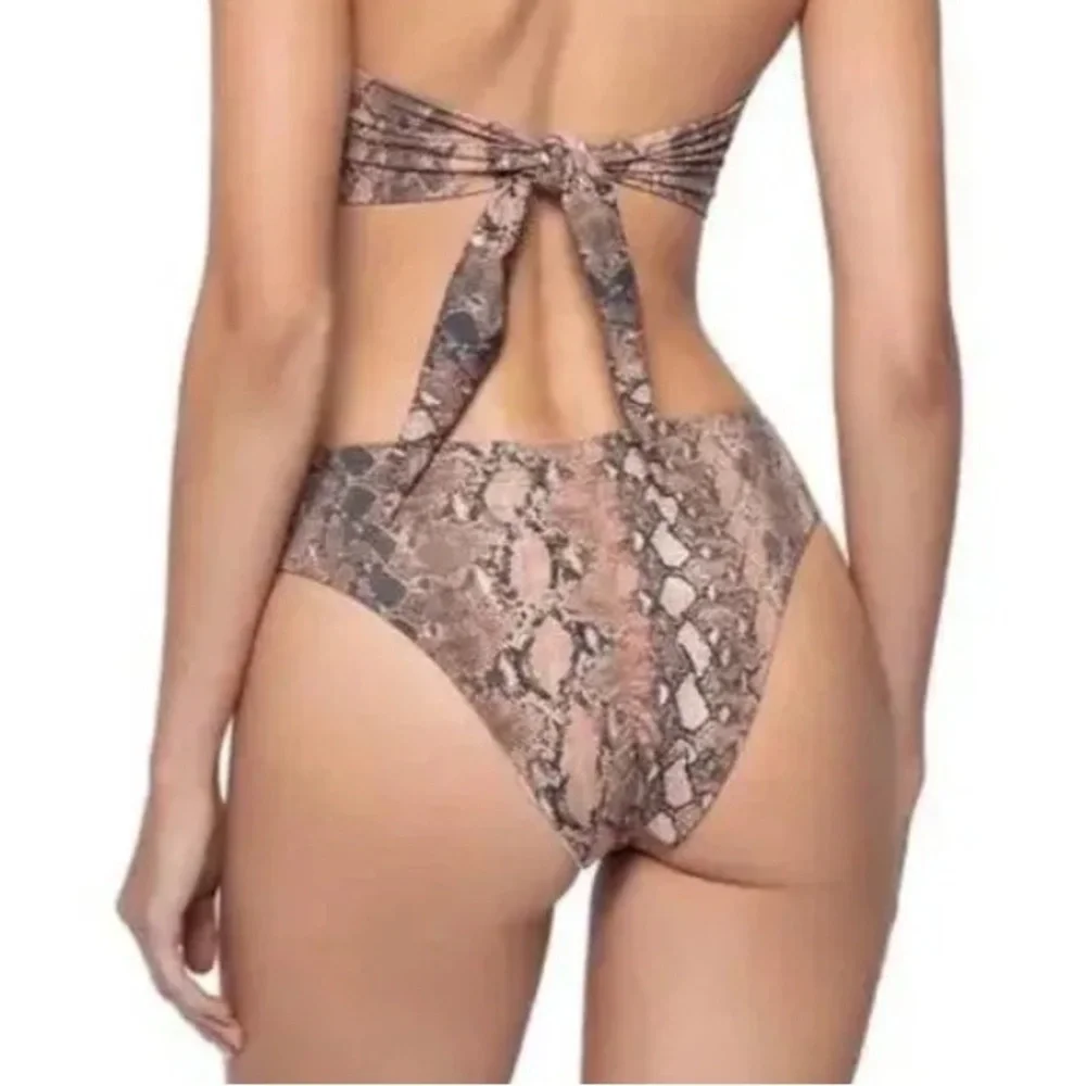 PQ Swim Kaa Reversible High Cut Teeny Bikini Bottoms SZ S NWT - Picture 1 of 4